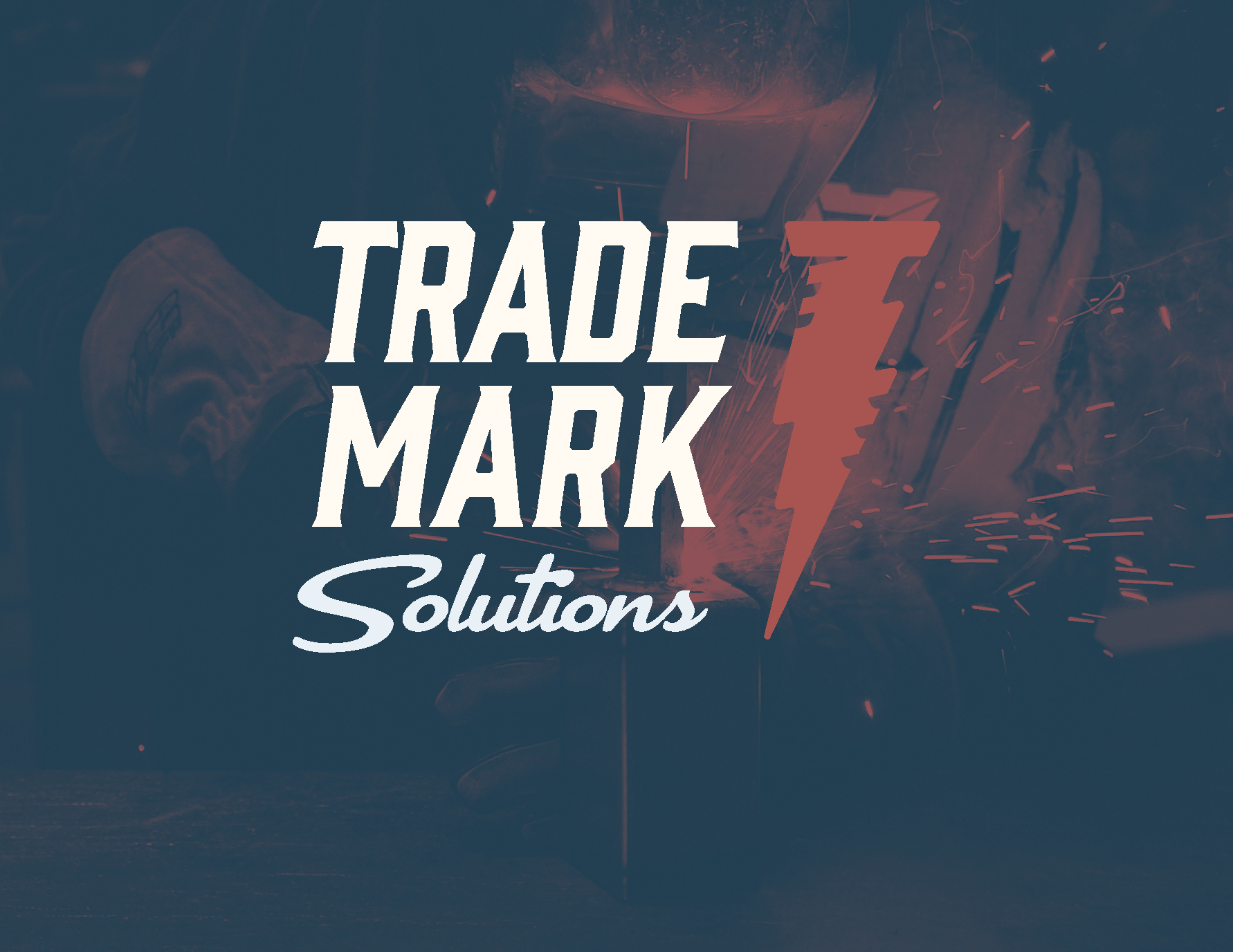 Logo on colored background